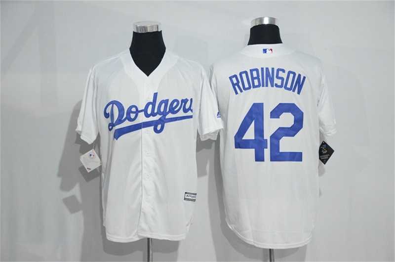 Los Angeles Dodgers #42 Jackie Robinson White New Cool Base Stitched Jersey,We sell and wholesale Los Angeles Dodgers #42 Jackie Robinson White New Cool Base Stitched Jersey on line form chian!