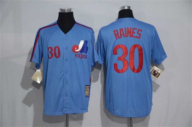 Montreal Expos #30 Raines Mitchell And Ness Blue Stitched Jersey,We sell and wholesale Montreal Expos #30 Raines Mitchell And Ness Blue Stitched Jersey on line form chian!