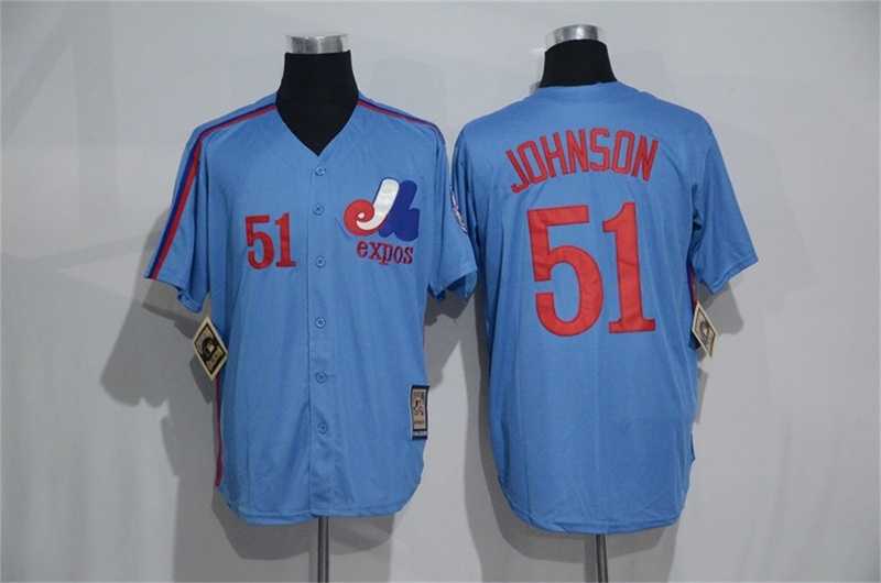 Montreal Expos #51 Johnson Mitchell And Ness Blue Stitched Jersey,We sell and wholesale Montreal Expos #51 Johnson Mitchell And Ness Blue Stitched Jersey on line form chian!