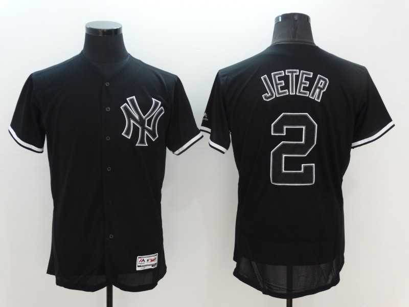 New York Yankees #2 Derek Jeter Black Fashion Flexbase Collection Stitched Jersey,We sell and wholesale New York Yankees #2 Derek Jeter Black Fashion Flexbase Collection Stitched Jersey on line form chian!
