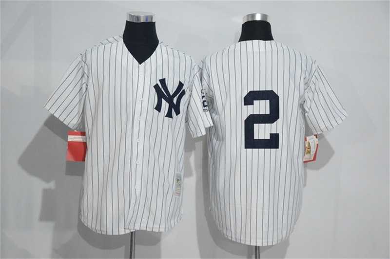 New York Yankees #2 Derek Jeter Mitchell And Ness White Strip Stitched Baseball Jersey,We sell and wholesale New York Yankees #2 Derek Jeter Mitchell And Ness White Strip Stitched Baseball Jersey on line form chian!