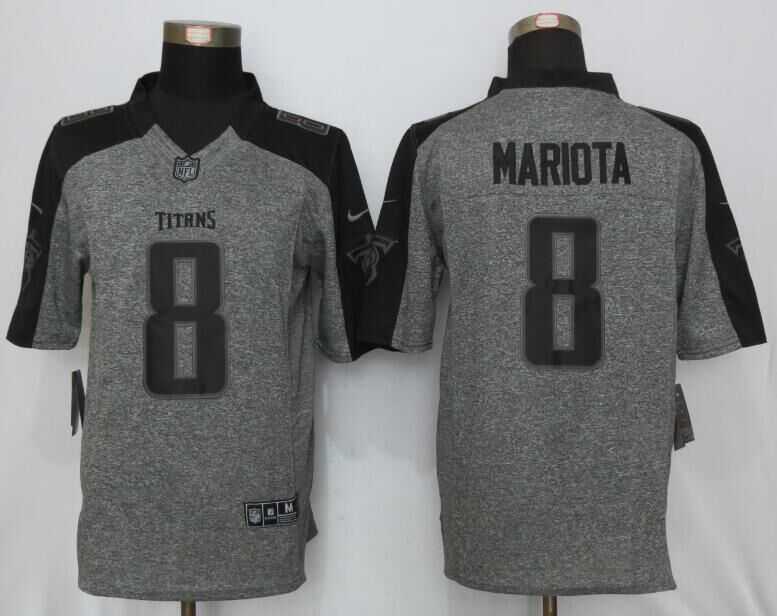 Nike Limited Tennessee Titans #8 Mariota Gray Men's Stitched Gridiron Gray Jersey,We sell and wholesale Nike Limited Tennessee Titans #8 Mariota Gray Men's Stitched Gridiron Gray Jersey on line form chian!