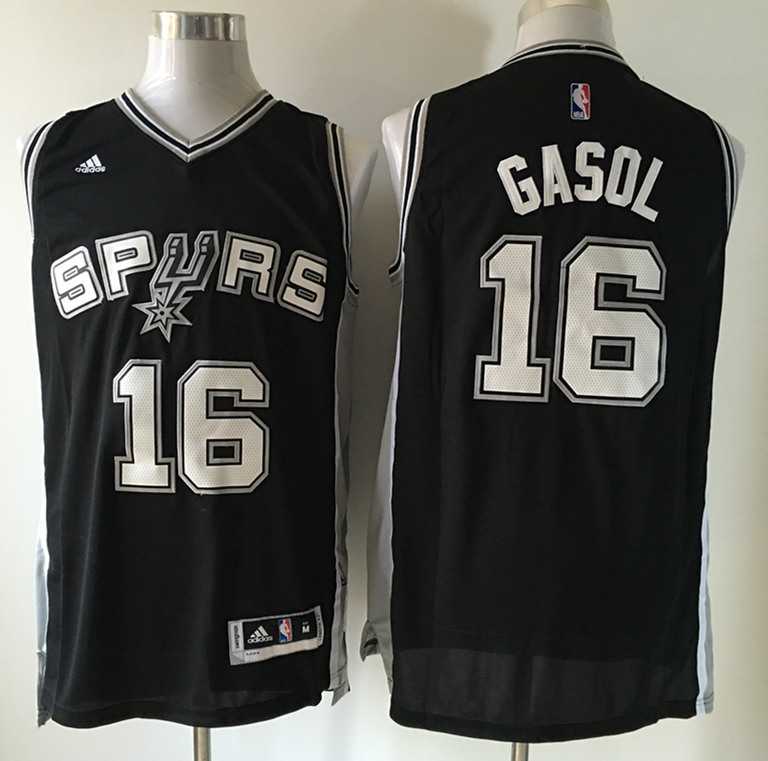 San Antonio Spurs #16 Gasol Black Road Stitched Jersey,We sell and wholesale San Antonio Spurs #16 Gasol Black Road Stitched Jersey on line form chian!