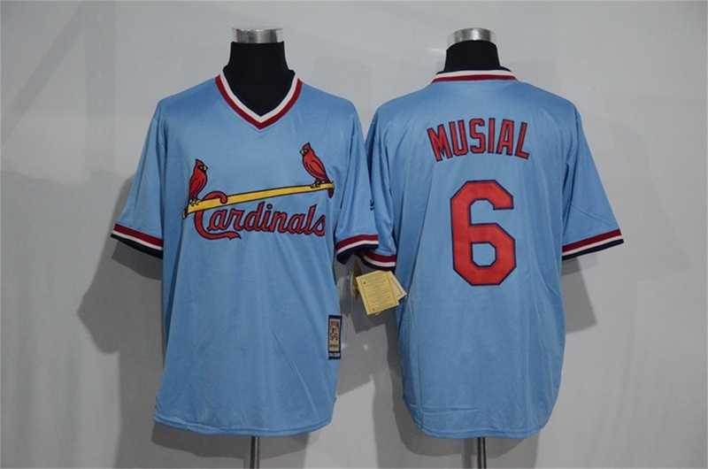 St. Louis Cardinals #6 Stan Musial Mitchell And Ness Blue Stitched Pullover Jersey,We sell and wholesale St. Louis Cardinals #6 Stan Musial Mitchell And Ness Blue Stitched Pullover Jersey on line form chian!