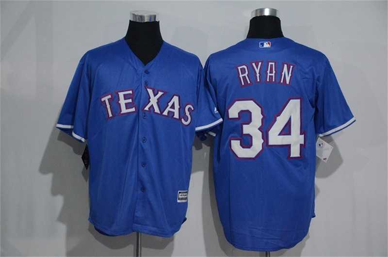 Texas Rangers #34 Nolan Ryan Blue New Cool Base Stitched Baseball Jersey,We sell and wholesale Texas Rangers #34 Nolan Ryan Blue New Cool Base Stitched Baseball Jersey on line form chian!