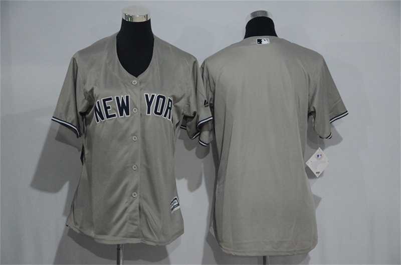 Women New York Yankees Customized Gray New Cool Base Stitched Baseball Jersey,We sell and wholesale Women New York Yankees Customized Gray New Cool Base Stitched Baseball Jersey on line form chian!