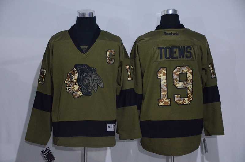 Chicago Blackhawks #19 Jonathan Toews Green Salute to Service Stitched Hockey Jersey,We sell and wholesale Chicago Blackhawks #19 Jonathan Toews Green Salute to Service Stitched Hockey Jersey on line form chian!