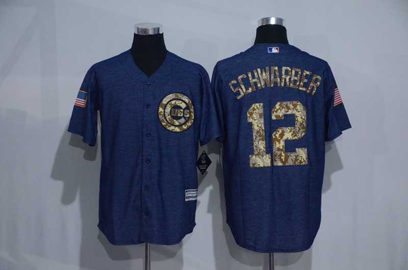 Chicago Cubs #12 Kyle Schwarber Denim Blue Camo Stitched Baseball Jersey,We sell and wholesale Chicago Cubs #12 Kyle Schwarber Denim Blue Camo Stitched Baseball Jersey on line form chian!