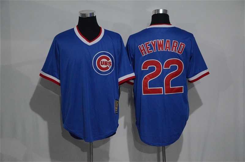 Chicago Cubs #22 Jason Heyward Mitchell And Ness Blue Stitched Pullover Jersey,We sell and wholesale Chicago Cubs #22 Jason Heyward Mitchell And Ness Blue Stitched Pullover Jersey on line form chian!