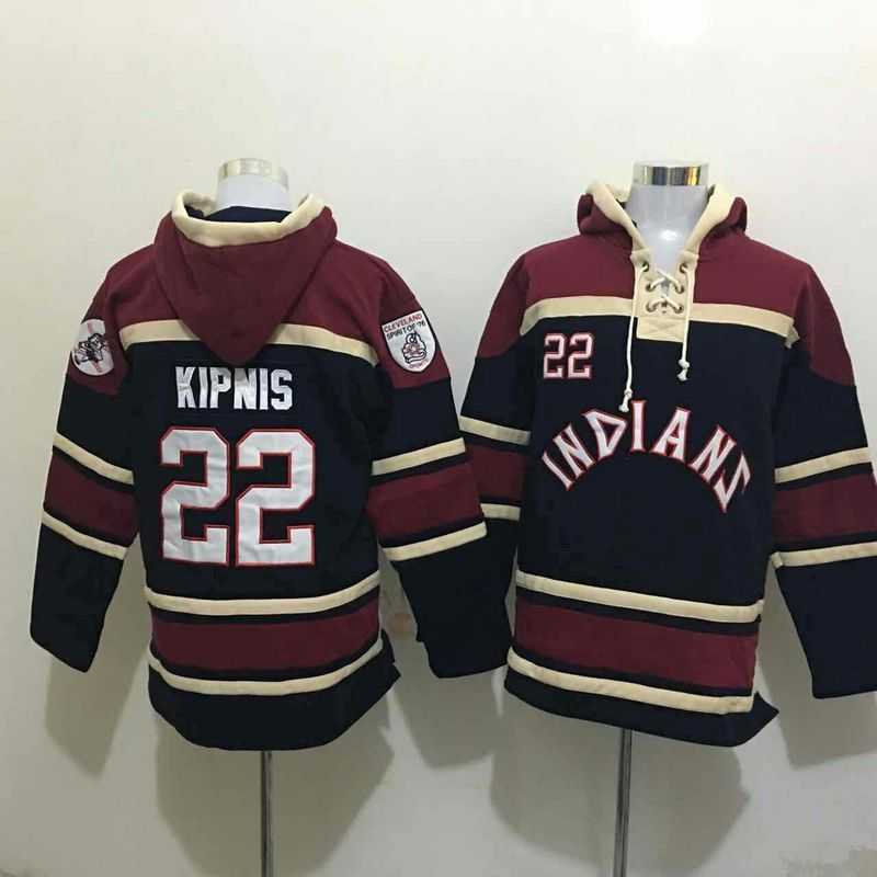 Cleveland Indians #22 Jason Kipnis Navy Blue Sawyer Hooded Sweatshirt Baseball Hoodie,We sell and wholesale Cleveland Indians #22 Jason Kipnis Navy Blue Sawyer Hooded Sweatshirt Baseball Hoodie on line form chian!