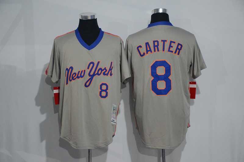 New York Mets #8 Carter Mitchell And Ness Light Gray Stitched Pullover Jersey,We sell and wholesale New York Mets #8 Carter Mitchell And Ness Light Gray Stitched Pullover Jersey on line form chian!