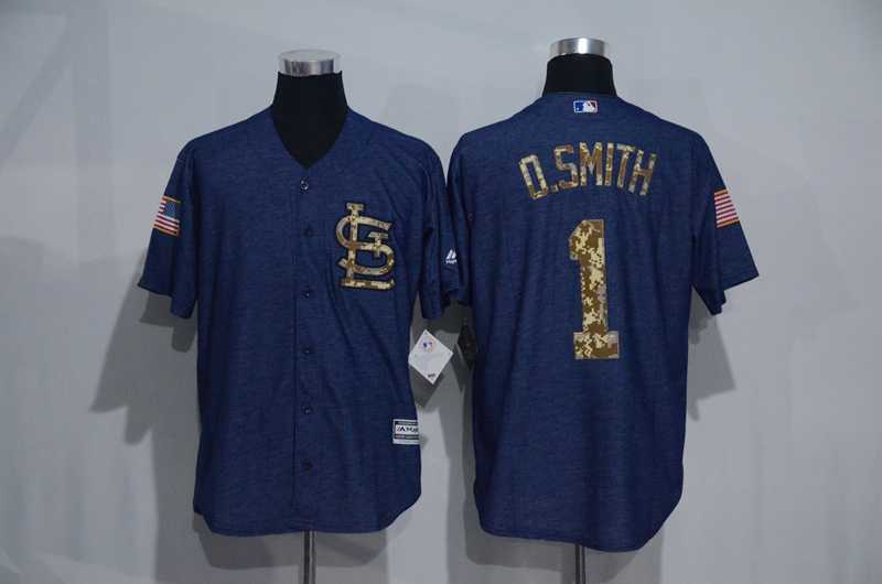St. Louis Cardinals #1 Ozzie Smith Denim Blue Camo Stitched Baseball Jersey,We sell and wholesale St. Louis Cardinals #1 Ozzie Smith Denim Blue Camo Stitched Baseball Jersey on line form chian!