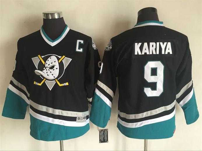 Youth Anaheim Ducks #9 Paul Kariya Black CCM Throwback Stitched NHL Jersey,We sell and wholesale Youth Anaheim Ducks #9 Paul Kariya Black CCM Throwback Stitched NHL Jersey on line form chian!