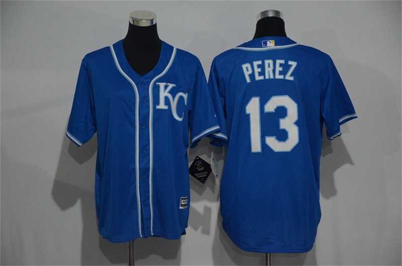 Youth Kansas City Royals #13 Salvador Perez Blue New Cool Base Stitched MLB Jersey,We sell and wholesale Youth Kansas City Royals #13 Salvador Perez Blue New Cool Base Stitched MLB Jersey on line form chian!