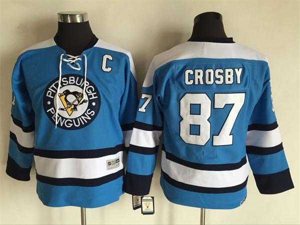 Youth Pittsburgh Penguins #87 Sidney Crosby Light Blue CCM Throwback Stitched NHL Jersey,We sell and wholesale Youth Pittsburgh Penguins #87 Sidney Crosby Light Blue CCM Throwback Stitched NHL Jersey on line form chian!