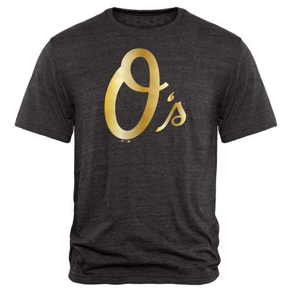 Men's Baltimore Orioles Fanatics Apparel Gold Collection Tri-Blend T-Shirt LanTian - Black,We sell and wholesale Men's Baltimore Orioles Fanatics Apparel Gold Collection Tri-Blend T-Shirt LanTian - Black on line form chian!