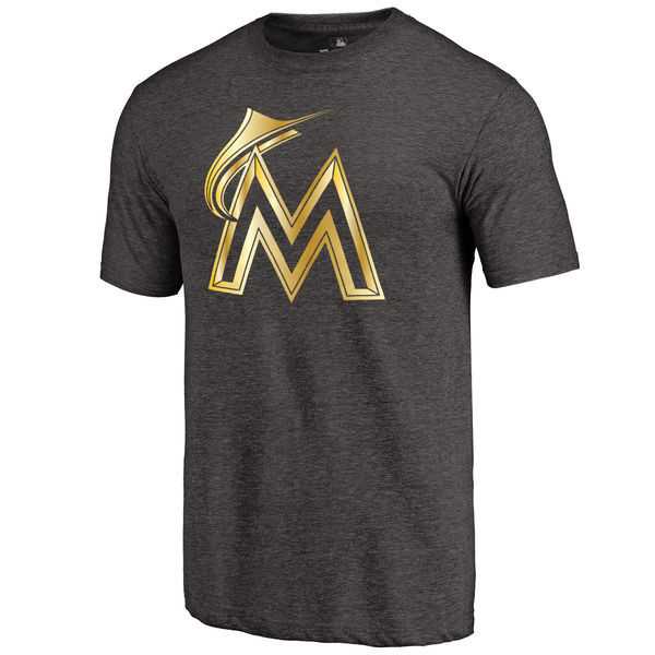 Men's Miami Marlins Fanatics Apparel Gold Collection Tri-Blend T-Shirt LanTian - Black,We sell and wholesale Men's Miami Marlins Fanatics Apparel Gold Collection Tri-Blend T-Shirt LanTian - Black on line form chian!