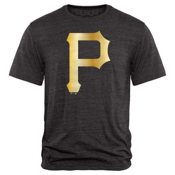Men's Pittsburgh Pirates Fanatics Apparel Gold Collection Tri-Blend T-Shirt LanTian - Black,We sell and wholesale Men's Pittsburgh Pirates Fanatics Apparel Gold Collection Tri-Blend T-Shirt LanTian - Black on line form chian!