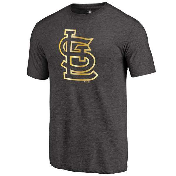 Men's St. Louis Cardinals Fanatics Apparel Gold Collection Tri-Blend T-Shirt LanTian - Black,We sell and wholesale Men's St. Louis Cardinals Fanatics Apparel Gold Collection Tri-Blend T-Shirt LanTian - Black on line form chian!