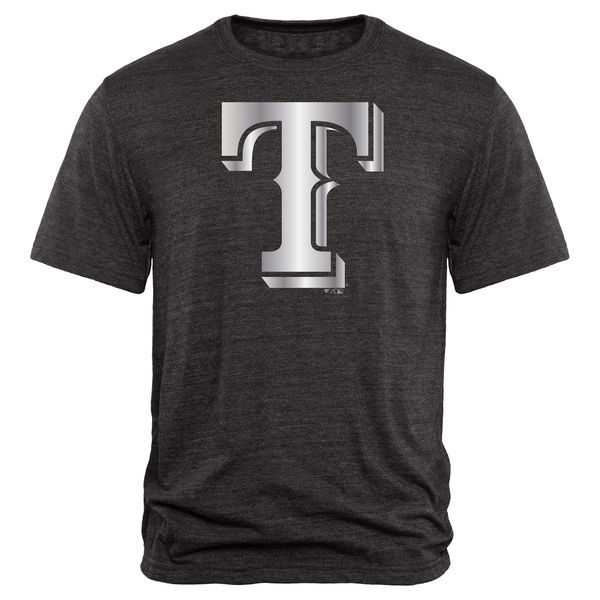 Men's Texas Rangers Fanatics Apparel Platinum Collection Tri-Blend T-Shirt LanTian - Black,We sell and wholesale Men's Texas Rangers Fanatics Apparel Platinum Collection Tri-Blend T-Shirt LanTian - Black on line form chian!