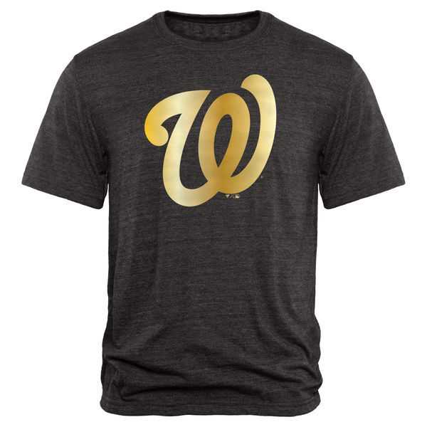 Men's Washington Nationals Fanatics Apparel Gold Collection Tri-Blend T-Shirt LanTian - Black,We sell and wholesale Men's Washington Nationals Fanatics Apparel Gold Collection Tri-Blend T-Shirt LanTian - Black on line form chian!