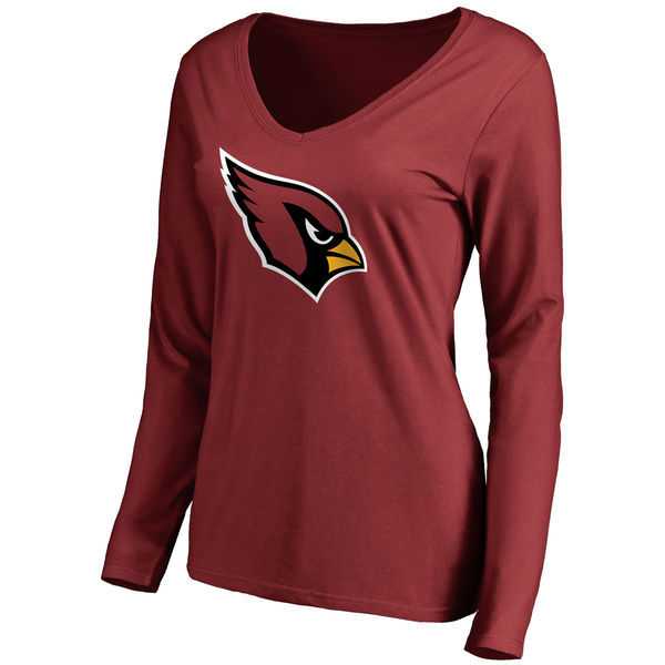 WOMEN'S ARIZONA CARDINALS PRO LINE MAROON PRIMARY TEAM LOGO SLIM FIT LONG SLEEVE T-Shirt LanTian,We sell and wholesale WOMEN'S ARIZONA CARDINALS PRO LINE MAROON PRIMARY TEAM LOGO SLIM FIT LONG SLEEVE T-Shirt LanTian on line form chian!