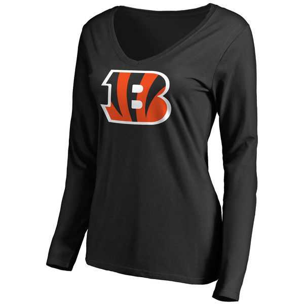 WOMEN'S CINCINNATI BENGALS PRO LINE BLACK PRIMARY TEAM LOGO SLIM FIT LONG SLEEVE T-Shirt LanTian,We sell and wholesale WOMEN'S CINCINNATI BENGALS PRO LINE BLACK PRIMARY TEAM LOGO SLIM FIT LONG SLEEVE T-Shirt LanTian on line form chian!