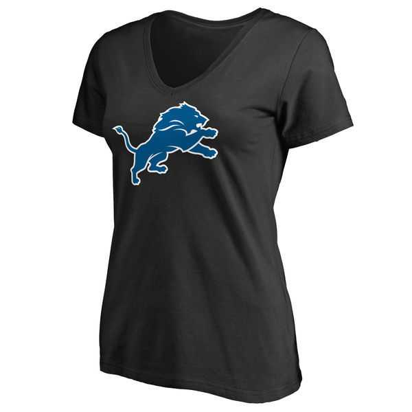 WOMEN'S DETROIT LIONS PRO LINE BLACK PRIMARY TEAM LOGO SLIM FIT T-Shirt LanTian,We sell and wholesale WOMEN'S DETROIT LIONS PRO LINE BLACK PRIMARY TEAM LOGO SLIM FIT T-Shirt LanTian on line form chian!