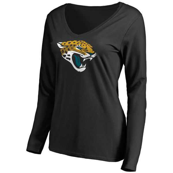 WOMEN'S JACKSONVILLE JAGUARS PRO LINE BLACK PRIMARY TEAM LOGO SLIM FIT LONG SLEEVE T-Shirt LanTian,We sell and wholesale WOMEN'S JACKSONVILLE JAGUARS PRO LINE BLACK PRIMARY TEAM LOGO SLIM FIT LONG SLEEVE T-Shirt LanTian on line form chian!