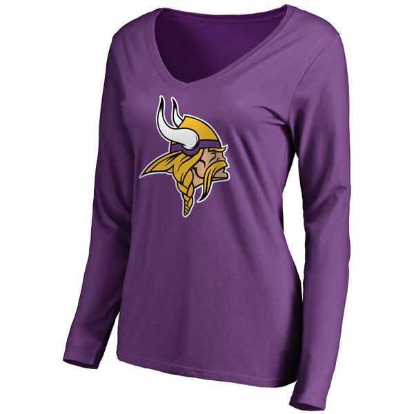 WOMEN'S MINNESOTA VIKINGS PRO LINE PURPLE PRIMARY TEAM LOGO SLIM FIT LONG SLEEVE T-Shirt LanTian,We sell and wholesale WOMEN'S MINNESOTA VIKINGS PRO LINE PURPLE PRIMARY TEAM LOGO SLIM FIT LONG SLEEVE T-Shirt LanTian on line form chian!