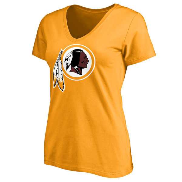 WOMEN'S WASHINGTON REDSKINS GOLD PRIMARY TEAM LOGO SLIM FIT T-Shirt LanTian,We sell and wholesale WOMEN'S WASHINGTON REDSKINS GOLD PRIMARY TEAM LOGO SLIM FIT T-Shirt LanTian on line form chian!