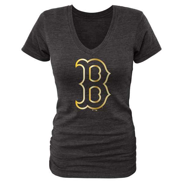 Women Boston Red Sox Fanatics Apparel Gold Collection Tri-Blend T-Shirt LanTian - Black,We sell and wholesale Women Boston Red Sox Fanatics Apparel Gold Collection Tri-Blend T-Shirt LanTian - Black on line form chian!