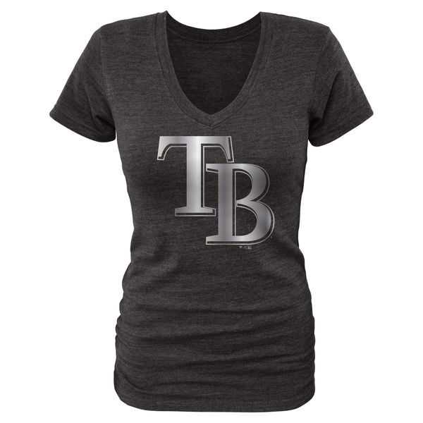 Women Tampa Bay Rays Fanatics Apparel Platinum Collection Tri-Blend T-Shirt LanTian - Black,We sell and wholesale Women Tampa Bay Rays Fanatics Apparel Platinum Collection Tri-Blend T-Shirt LanTian - Black on line form chian!