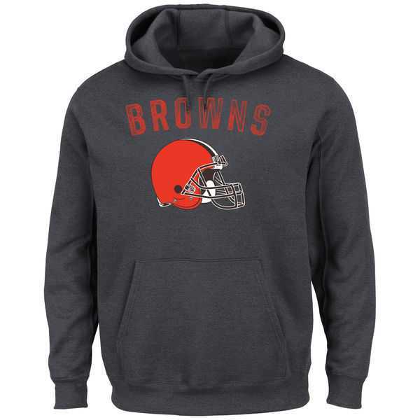 Men's Cleveland Browns Majestic Kick Return II Pullover Hoodie LanTian - Charcoal,We sell and wholesale Men's Cleveland Browns Majestic Kick Return II Pullover Hoodie LanTian - Charcoal on line form chian!