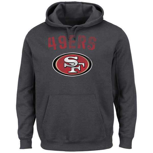Men's San Francisco 49ers Majestic Kick Return II Pullover Hoodie LanTian - Charcoal,We sell and wholesale Men's San Francisco 49ers Majestic Kick Return II Pullover Hoodie LanTian - Charcoal on line form chian!