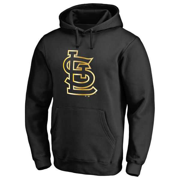 Men's St. Louis Cardinals Gold Collection Pullover Hoodie LanTian - Black,We sell and wholesale Men's St. Louis Cardinals Gold Collection Pullover Hoodie LanTian - Black on line form chian!