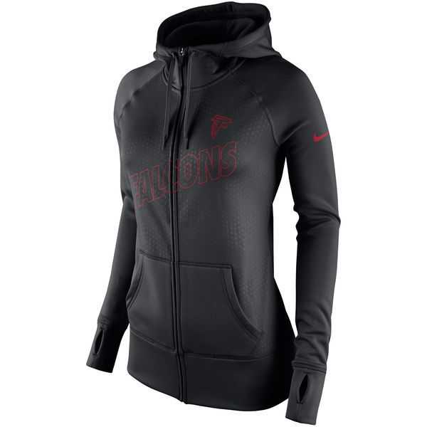 WOMEN ATLANTA FALCONS NIKE BLACK STADIUM GAME DAY KO FULL ZIP PERFORMANCE HOODIE - LanTian,We sell and wholesale WOMEN ATLANTA FALCONS NIKE BLACK STADIUM GAME DAY KO FULL ZIP PERFORMANCE HOODIE - LanTian on line form chian!