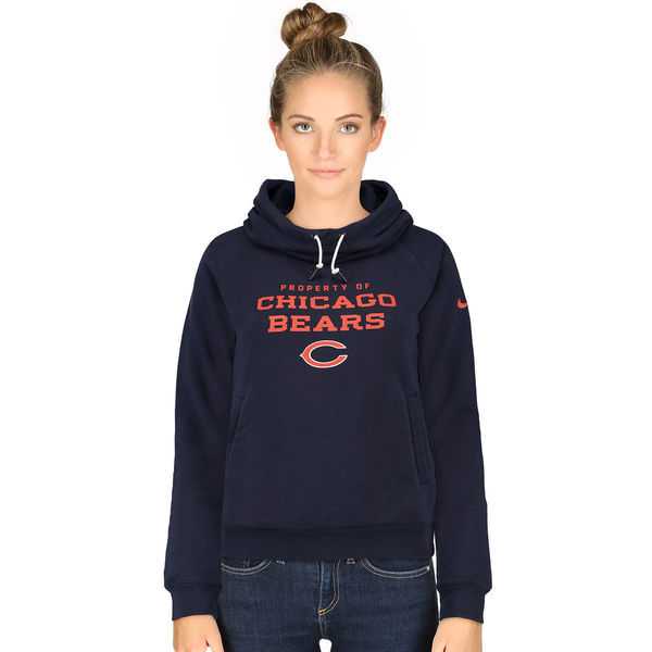 WOMEN CHICAGO BEARS NIKE NAVY STADIUM RALLY FUNNEL PULLOVER HOODIE - LanTian,We sell and wholesale WOMEN CHICAGO BEARS NIKE NAVY STADIUM RALLY FUNNEL PULLOVER HOODIE - LanTian on line form chian!