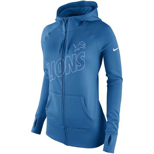 WOMEN DETROIT LIONS NIKE BLUE STADIUM GAME DAY KO FULL ZIP PERFORMANCE HOODIE - LanTian,We sell and wholesale WOMEN DETROIT LIONS NIKE BLUE STADIUM GAME DAY KO FULL ZIP PERFORMANCE HOODIE - LanTian on line form chian!