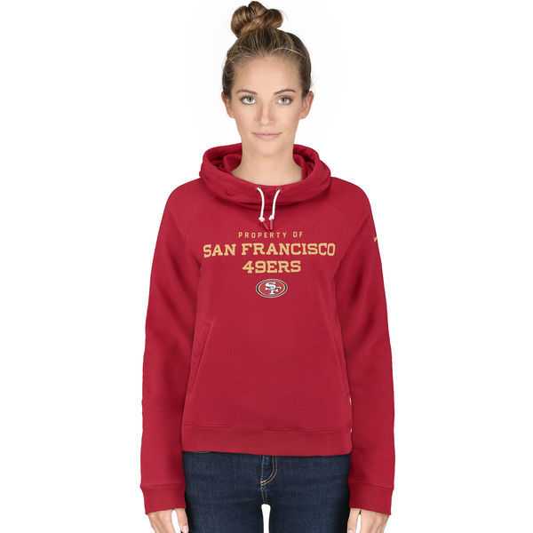 WOMEN SAN FRANCISCO 49ERS NIKE SCARLET STADIUM RALLY FUNNEL PULLOVER HOODIE - LanTian,We sell and wholesale WOMEN SAN FRANCISCO 49ERS NIKE SCARLET STADIUM RALLY FUNNEL PULLOVER HOODIE - LanTian on line form chian!