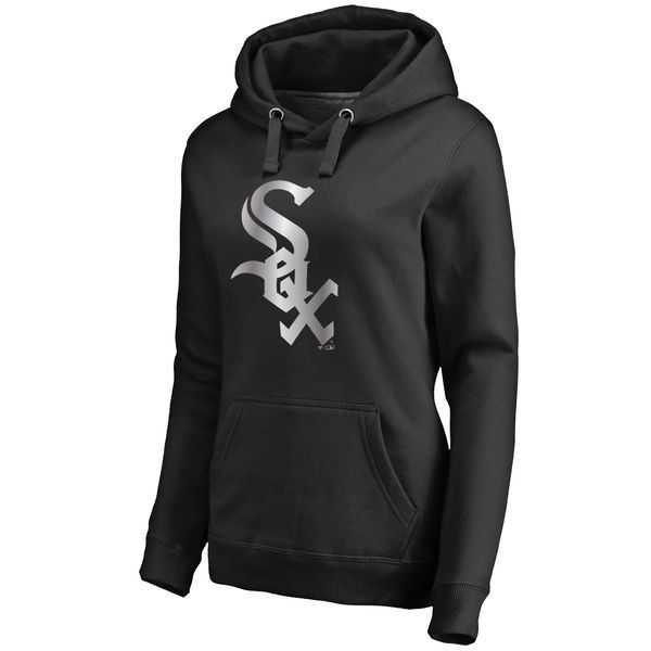 Women Chicago White Sox Platinum Collection Pullover Hoodie LanTian - Black,We sell and wholesale Women Chicago White Sox Platinum Collection Pullover Hoodie LanTian - Black on line form chian!