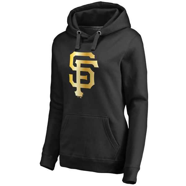 Women San Francisco Giants Gold Collection Pullover Hoodie LanTian - Black,We sell and wholesale Women San Francisco Giants Gold Collection Pullover Hoodie LanTian - Black on line form chian!