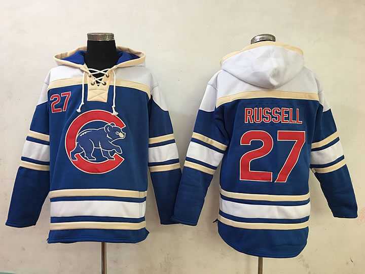 Chicago Cubs #27 Addison Russell Blue Stitched MLB Hoodie,We sell and wholesale Chicago Cubs #27 Addison Russell Blue Stitched MLB Hoodie on line form chian!