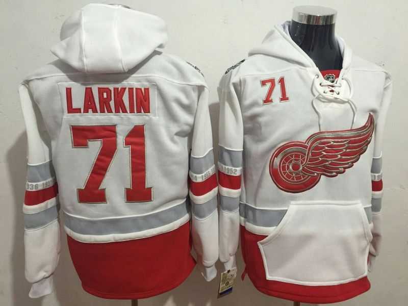 Detroit Red Wings #71 Dylan Larkin White 1917-2017 100th Anniversary Stitched NHL Hoodie,We sell and wholesale Detroit Red Wings #71 Dylan Larkin White 1917-2017 100th Anniversary Stitched NHL Hoodie on line form chian!