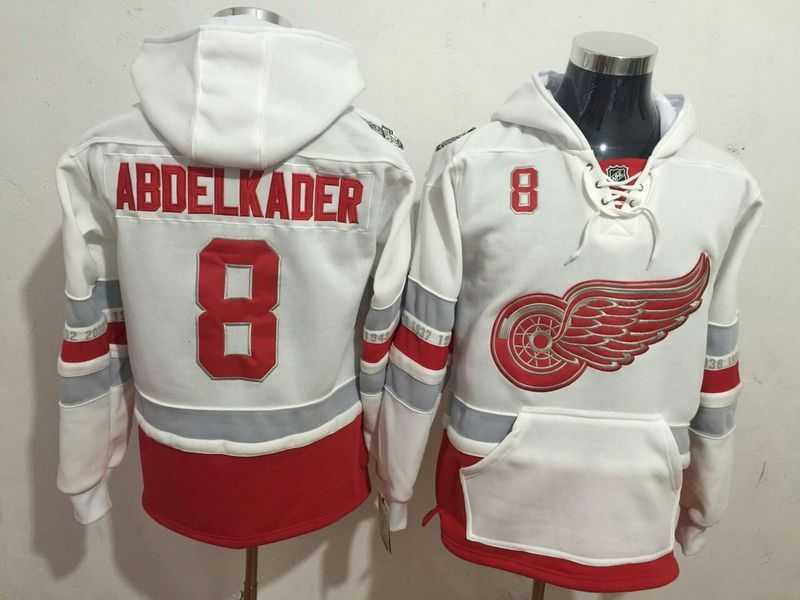 Detroit Red Wings #8 Justin Abdelkader White 1917-2017 100th Anniversary Stitched NHL Hoodie,We sell and wholesale Detroit Red Wings #8 Justin Abdelkader White 1917-2017 100th Anniversary Stitched NHL Hoodie on line form chian!