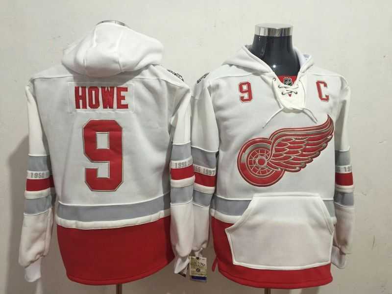 Detroit Red Wings #9 Gordie Howe White 1917-2017 100th Anniversary Stitched NHL Hoodie,We sell and wholesale Detroit Red Wings #9 Gordie Howe White 1917-2017 100th Anniversary Stitched NHL Hoodie on line form chian!