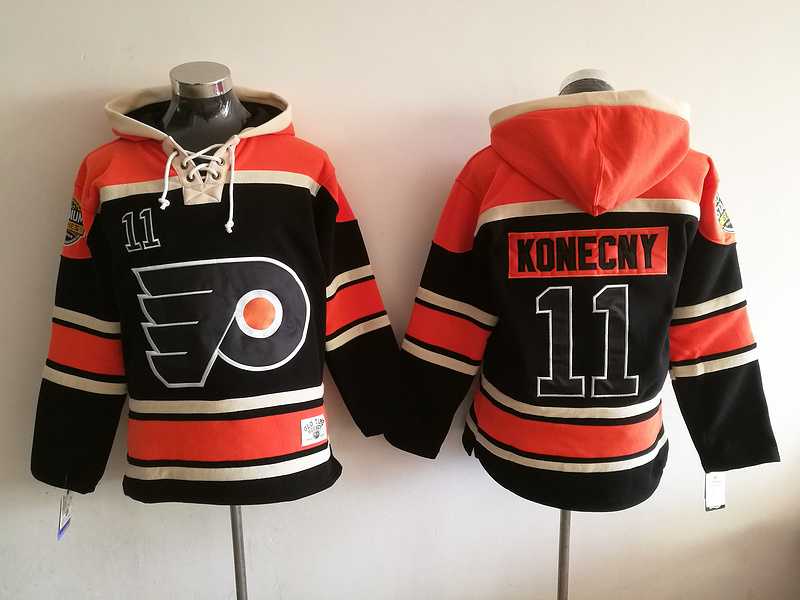Philadelphia Flyers #11 Konecny Black-Orange 2017 Stadium Series Stitched NHL Hoodie,We sell and wholesale Philadelphia Flyers #11 Konecny Black-Orange 2017 Stadium Series Stitched NHL Hoodie on line form chian!