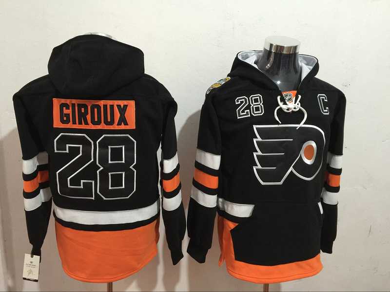 Philadelphia Flyers #28 Claude Giroux Black 2017 Stadium Series Stitched NHL Hoodie,We sell and wholesale Philadelphia Flyers #28 Claude Giroux Black 2017 Stadium Series Stitched NHL Hoodie on line form chian!