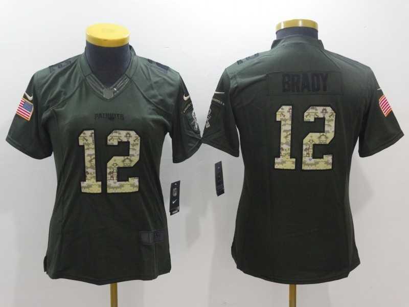 Women Limited Nike New England Patriots #12 Tom Brady Green Salute To Service Stitched NFL Jersey,We sell and wholesale Women Limited Nike New England Patriots #12 Tom Brady Green Salute To Service Stitched NFL Jersey on line form chian!