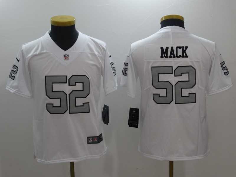 Youth Nike Limited Oakland Raiders #52 Khalil Mack White Stitched NFL Rush Jersey,We sell and wholesale Youth Nike Limited Oakland Raiders #52 Khalil Mack White Stitched NFL Rush Jersey on line form chian!